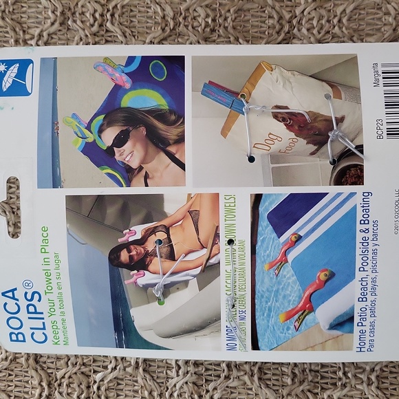 Set of 2 Margarita BOCA Towel Clips New with tags - Picture 3 of 3